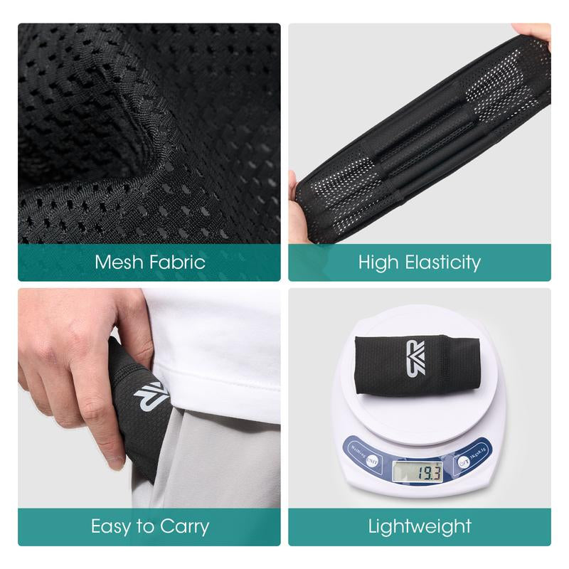 Longlong 2 Pack Breathable Skull Cap Men Cycling Lightweight Sweat Wicking Hat Head Wrap under Helmet Liner for Motorcycle Running Bandana